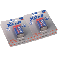 4x XCell Lithium 9V Block 1200 mAh 6AM6  gallery