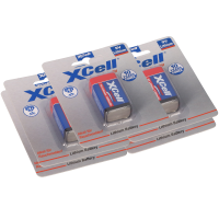 5x XCell Lithium 9V Block 1200 mAh 6AM6  gallery