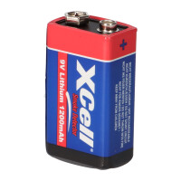 10x XCell X9V-B Lithium 9V Block Batterie 1200mAh im Blister