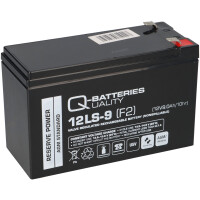 Q-Batteries 12LS-9 12V 9Ah F2 AGM 10 Jahre Akku 1
