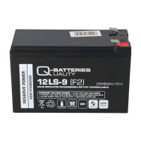 Q-Batteries 12LS-9 12 V 9 Ah AGM Bleiakku 2