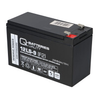 Q-Batteries 12LS-9 12 V 9 Ah AGM Bleiakku 6