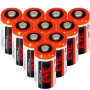10x EVE CR123A CR123 A Lithium Batterie - 3V 1500mAh