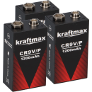 3x Kraftmax Lithium 9V Block Hochleistungs- Batterien...