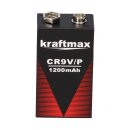 5x Kraftmax Lithium 9V Block Hochleistungs- Batterien für Rauchmelder Feuermelder - 10 Jahre Batterie Lebensdauer