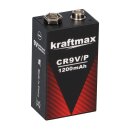 6x Kraftmax Lithium 9V Block Hochleistungs- Batterien für Rauchmelder Feuermelder - 10 Jahre Batterie Lebensdauer