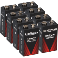 8x Kraftmax Lithium 9V Block Hochleistun gallery