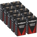 10x Kraftmax Lithium 9V Block Hochleistungs- Batterien...