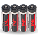 4x EVE ER14505 AA Lithium-Thionylchlorid 3,6V 2400mAh...