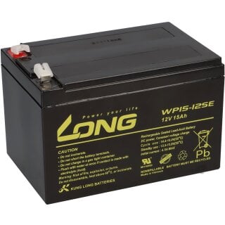 Kung Long Akku 12V 15Ah WP15-12SE Batterie AGM zyklenfest