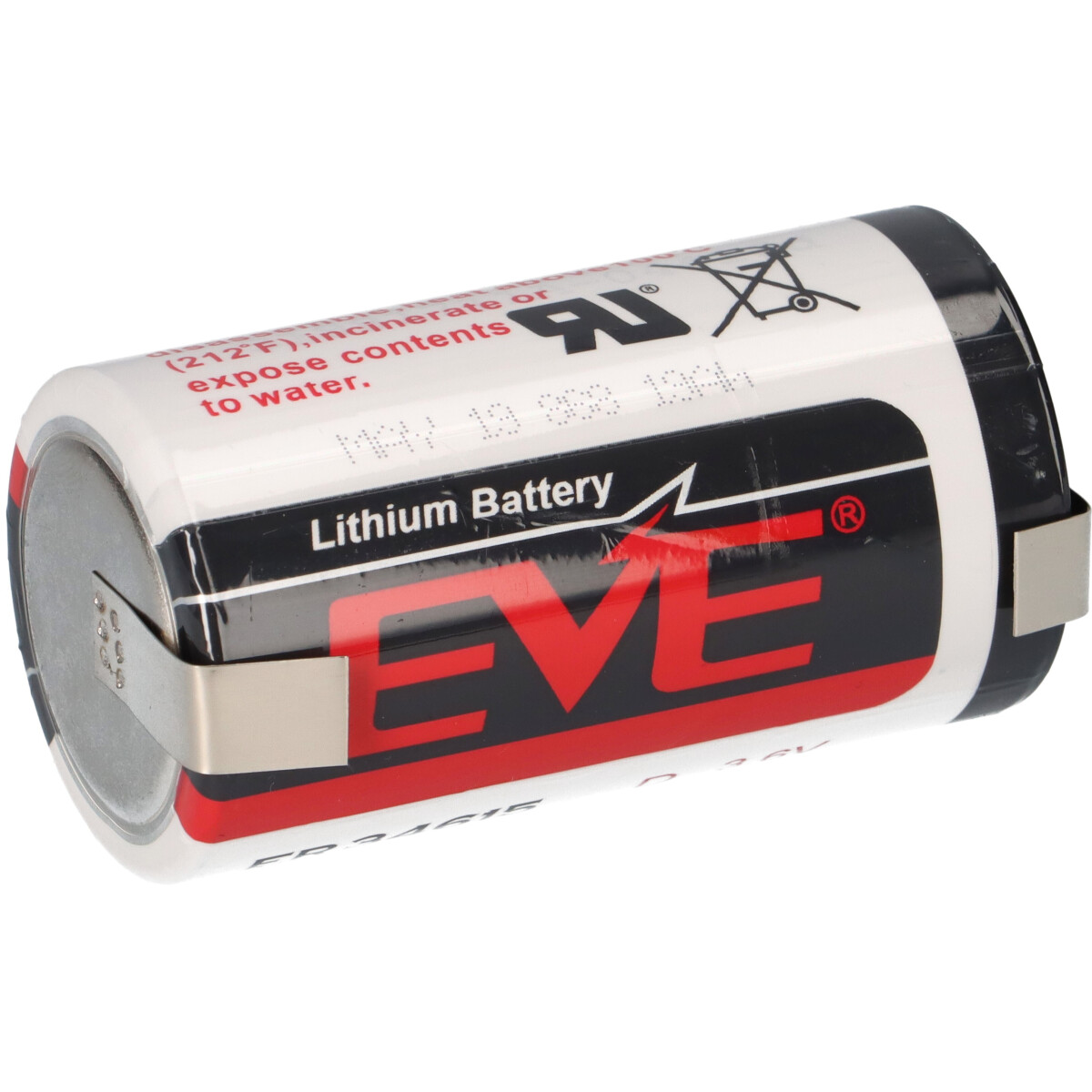EVE Lithium Batterie ER34615 D 3.6V 19000 mAh Li-SOCI2 LF U
