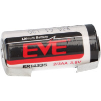 EVE Lithium Batterie ER14335 2/3AA 3.6V 1-2Ah LiMnO2 LF U 1