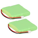 2x Akku kompatibel MD81877 Medion 600mAh 2.4V 1.44Wh Ni-MH