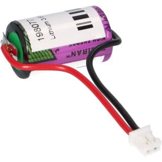 Testo Datenlogger Lithium Batterie mit Kabel und Stecker - 175-T3 Serie - 1/2AA 3,6V 950mAh