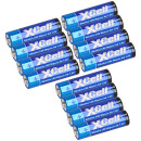 XCell 3x 4er Folie AA LR6 Mignon Super Alkaline Batterie
