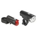 Fahrradleuchten-Set - M-WAVE Atlas K 50 inkl. Batterien