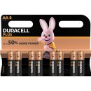 8x Duracell MN1500 1,5V Plus Power Mignon Batterie