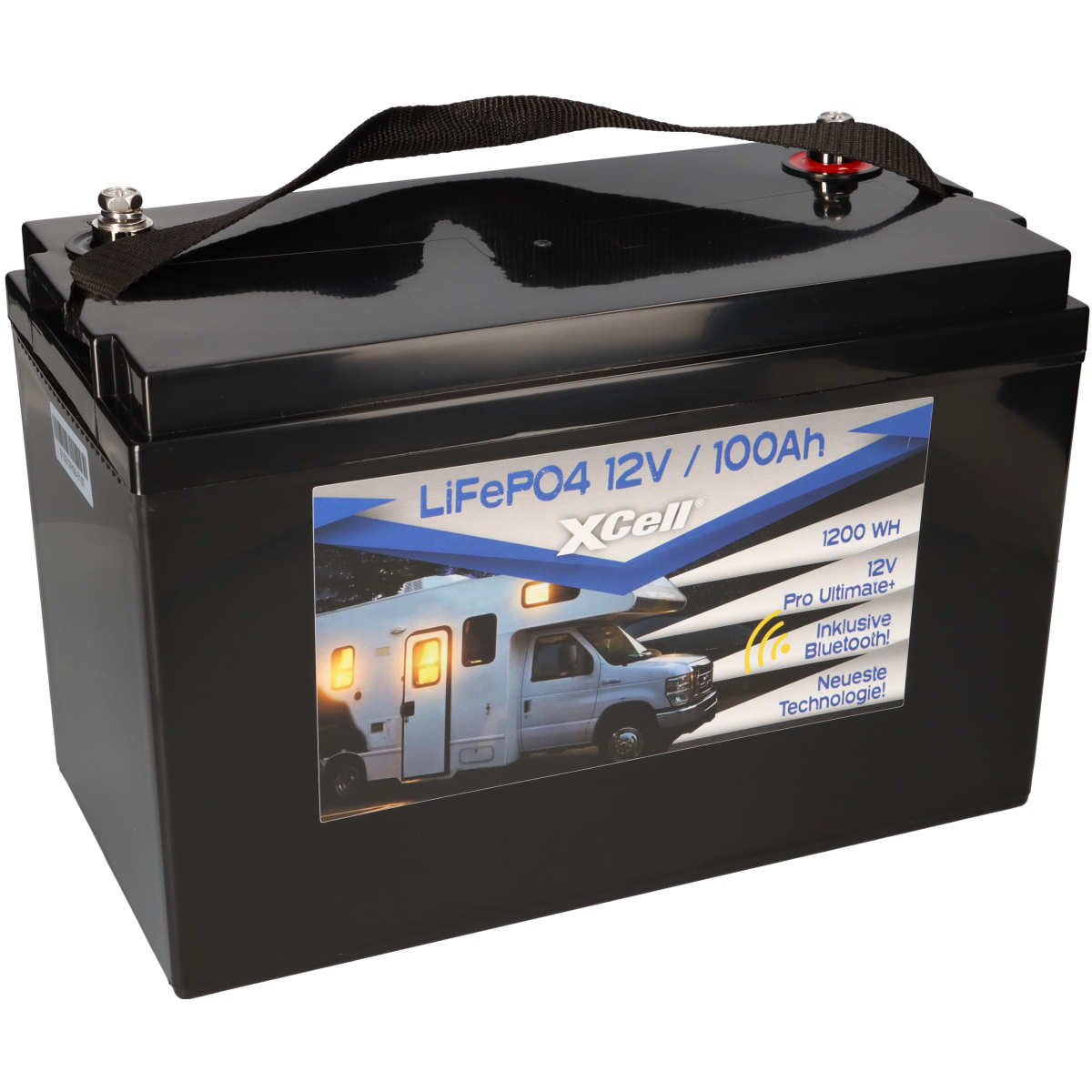 XCell LiFePO4 Akku 12V (12,8V) 100Ah inkl. Bluetooth Pro Ultimate