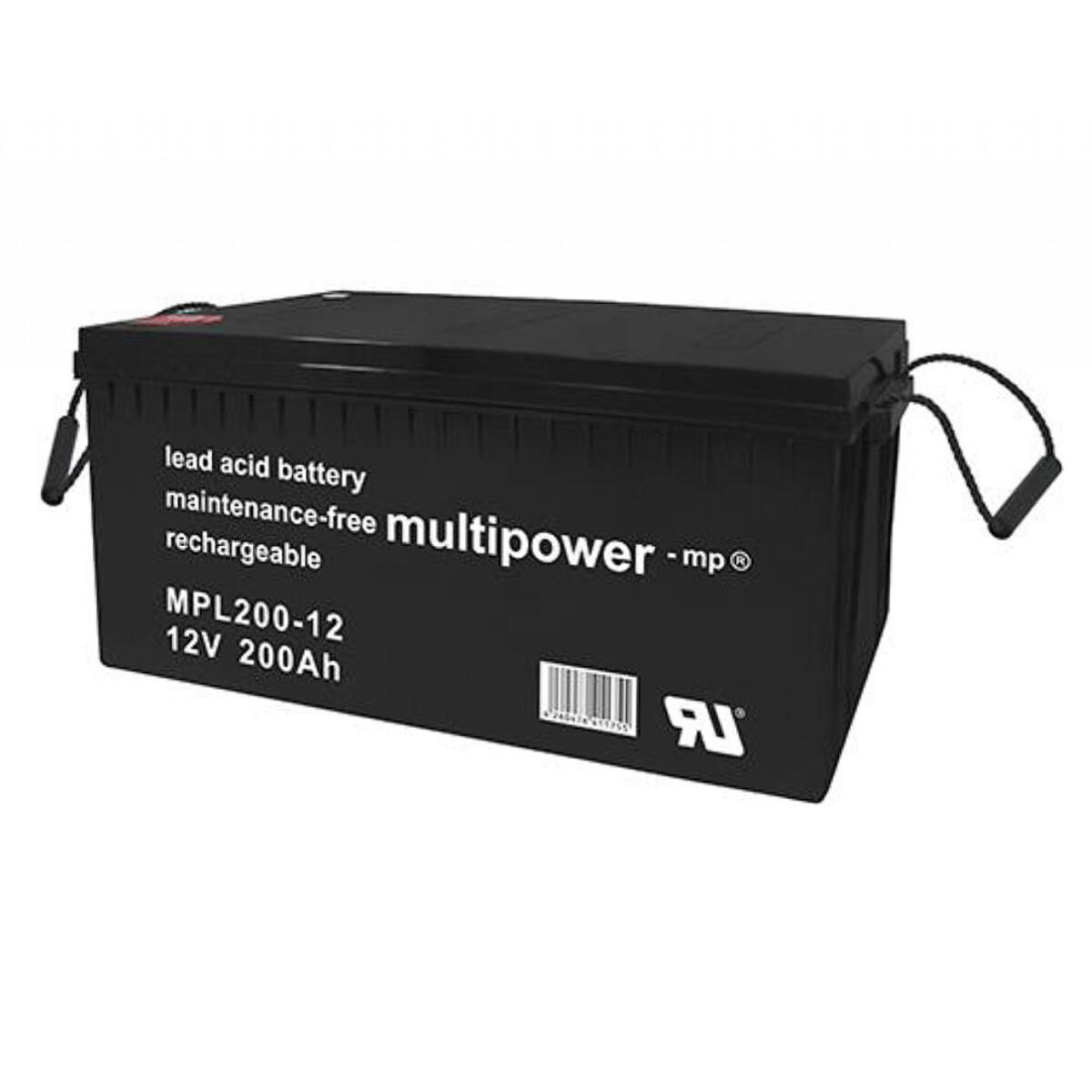 Multipower MPL200-12 AGM Longlife-Bleiakku 12V 200Ah – M8