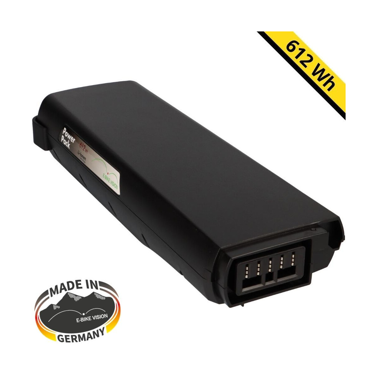 E-Bike Vision Power Pack Akku BOSCH Classic 36V 17 Ah 612Wh Gepäckträger