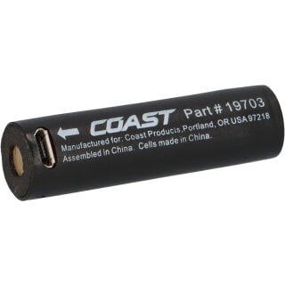 Coast Ersatzakku für HP5R/A22R Li-Poly 3,7V / 650mAh mit Micro-USB-Anschluss