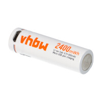 Akku-Zelle 3,7V 650mAh Li-Ion passend für AA Akku mit M