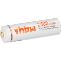 AA Akku wiederaufladbar 1,5V 650mAh 2,4Wh LiIon 1