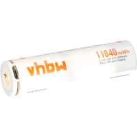 Akku 18650 mit Micro USB Anschluss 3,7V 3,2Ah LiIon 1