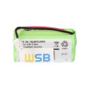 4,8V 800mAh AAA Ni-MH F2x2 Notleuchten Akkupack Kabel und Stecker