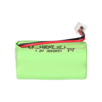 4,8V 800mAh AAA NiMH F2x2 Notleuchten-Akku Kabel und Stecker