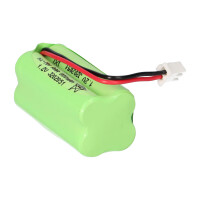 4,8V 800mAh AAA NiMH F2x2 Notleuchten-Akku Kabel und Stecker