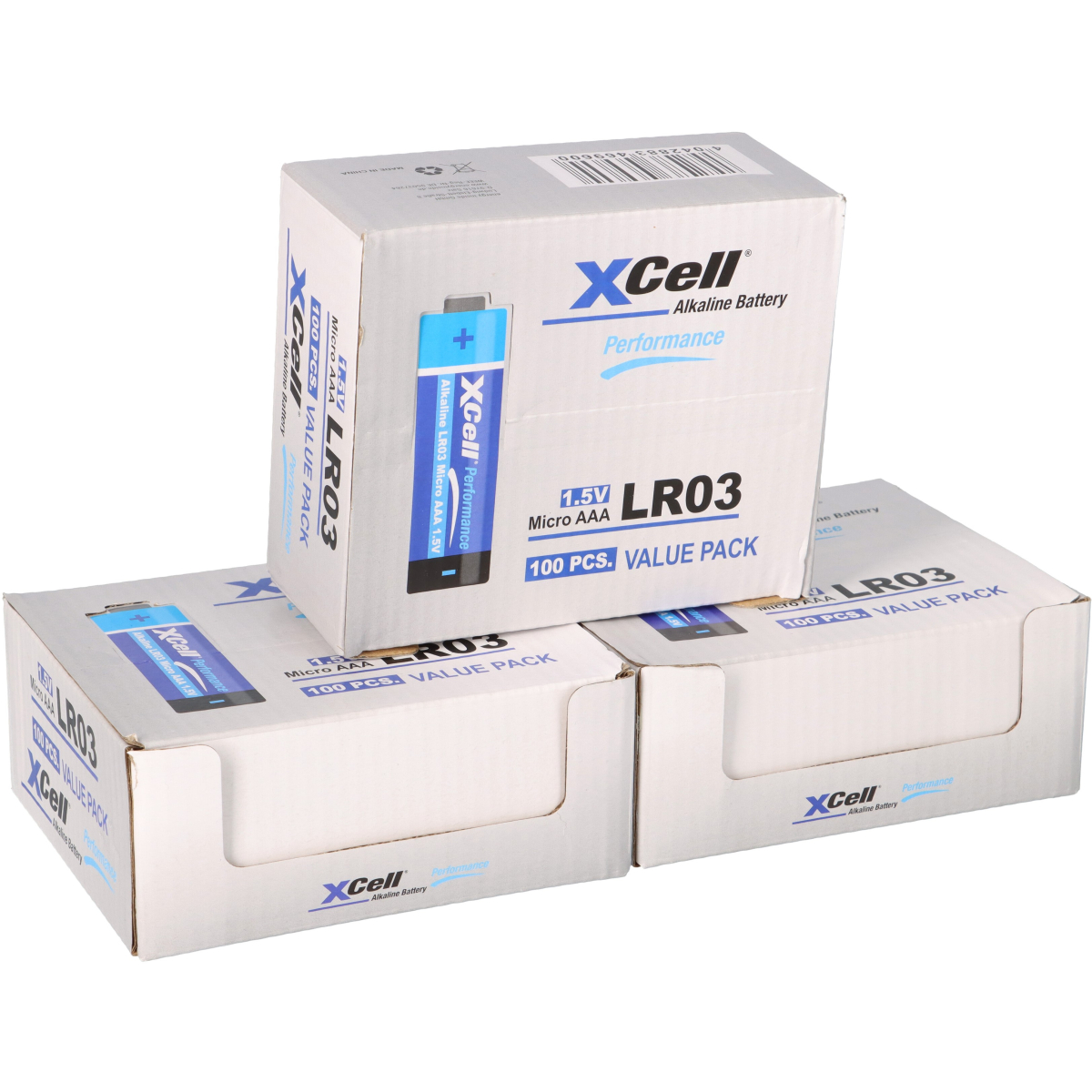 300x XCell AAA LR03 Micro Super Alkaline 1,5V Batterie