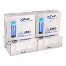 4x 100er Box XCell LR03 Micro Super Alkaline 1,5V Batterie