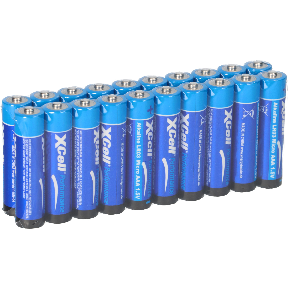 20x XCell AAA Micro Super Alkaline 1,5V Batterie