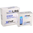 200 Batterien 100x XCell LR03 Micro AAA + 100x XCell LR6...