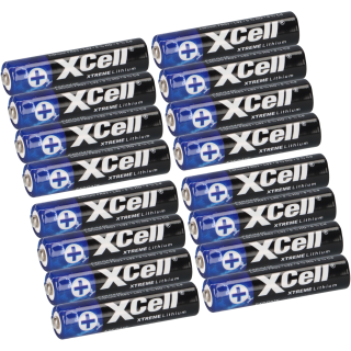 16x XTREME Lithium Batterie AAA Micro FR03 L92 XCell 4er Blister