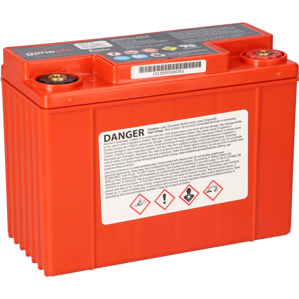 EnerSys Genesis 12XE13 Reinblei-Akku 12V 13Ah – M6-Innengewinde