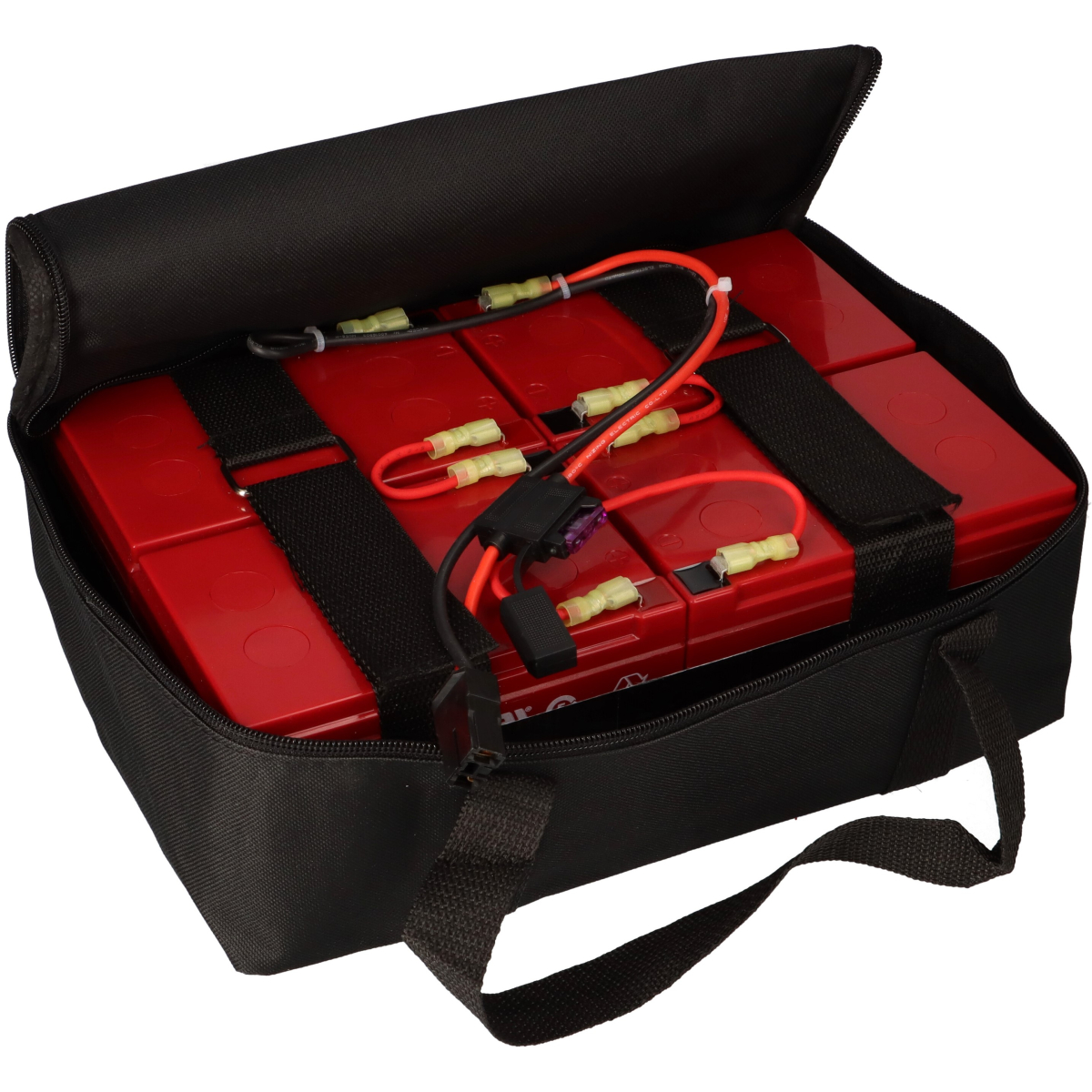 Akkusatz für Mach1 48V Akkupack Elektro Scooter 4x 12Volt 15Ah CSB Akku + Tasche Plug & Play