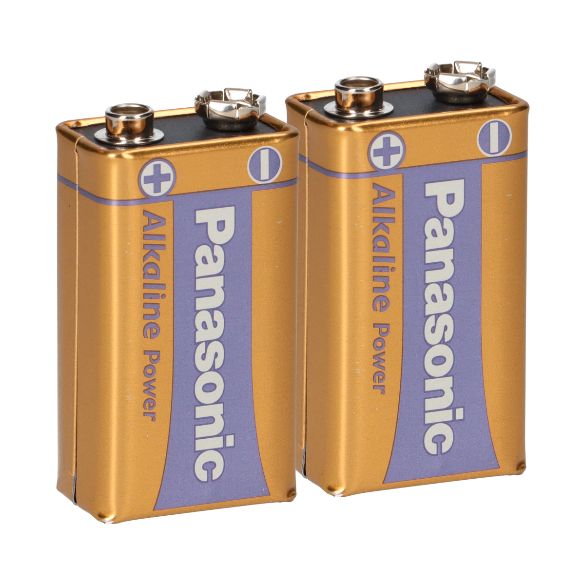 2x Panasonic 9V Block Alkaline Power 9V Batterie Blister