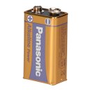 2x Panasonic 9V Block Alkaline Power 9V Batterie Blister