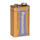 4x Panasonic 9V Block Alkaline Power 9V Batterie Blister