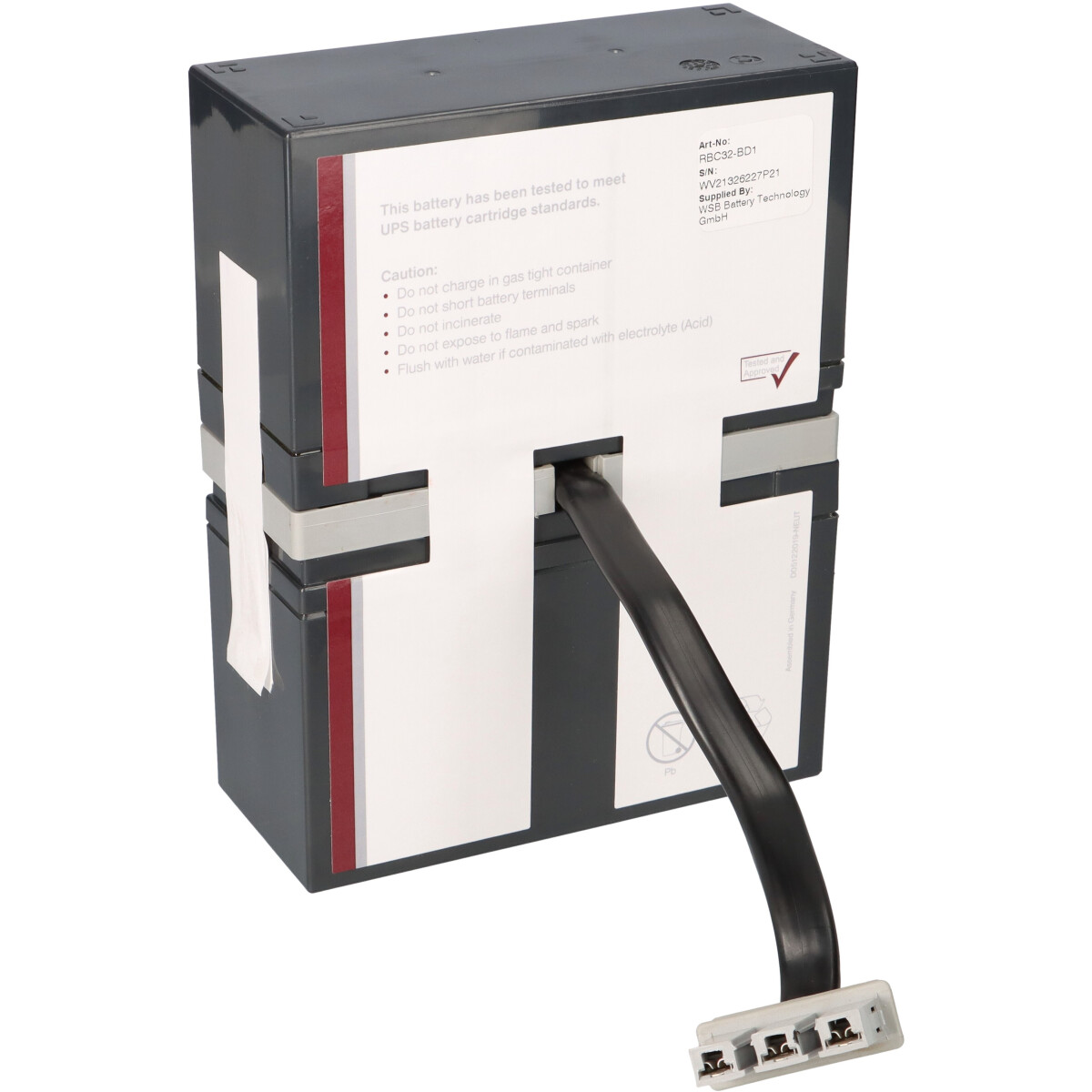 APC RBC32 Ersatzakku – Back-UPS RS 800/1000 – Plug & Play