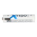 XCell Micro AAA Akku Ni-MH 1,2V 1150mAh Z Lötfahne