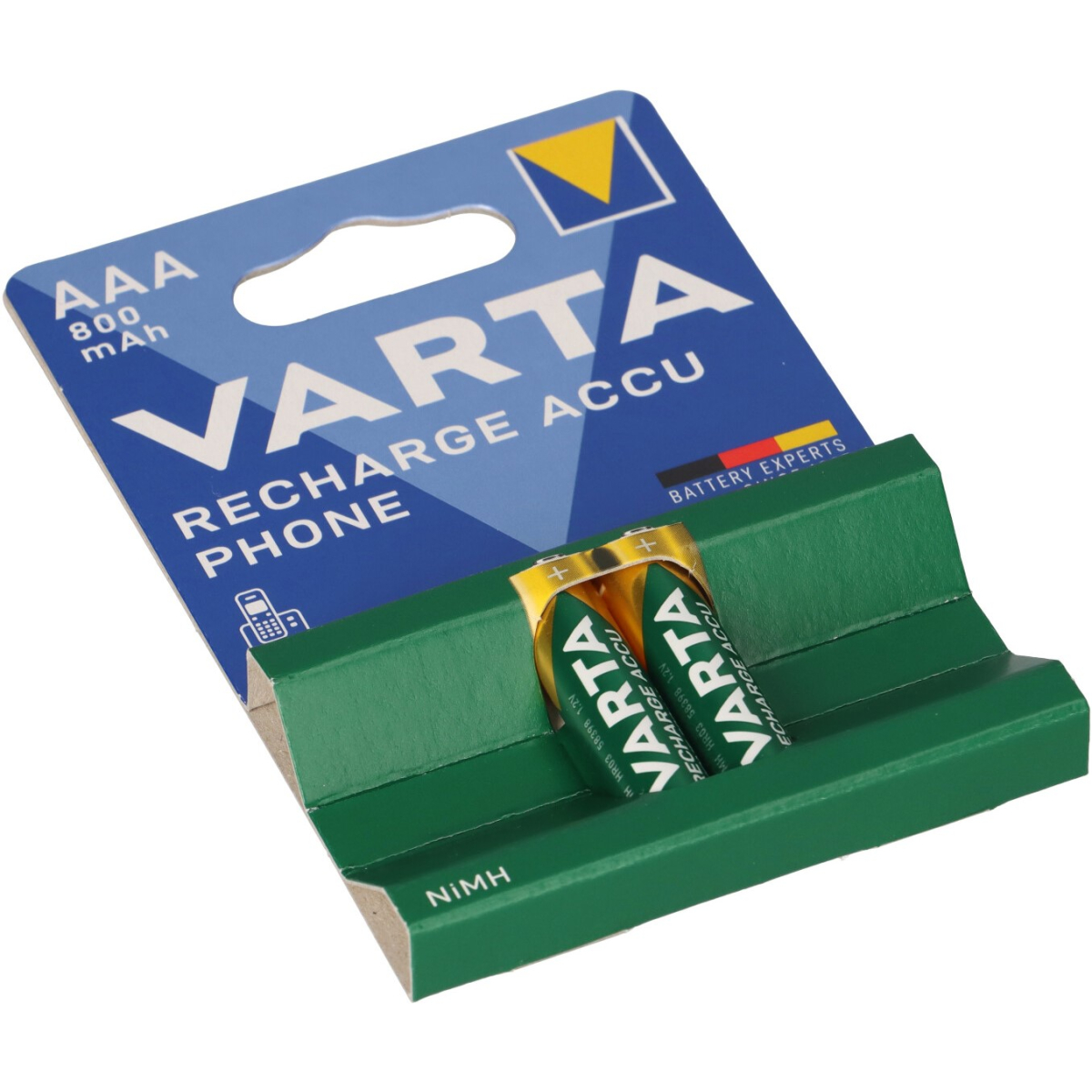 2x Akku AAA 1,2V 800mAh kompatibel Audioline BigTel 200 202 280