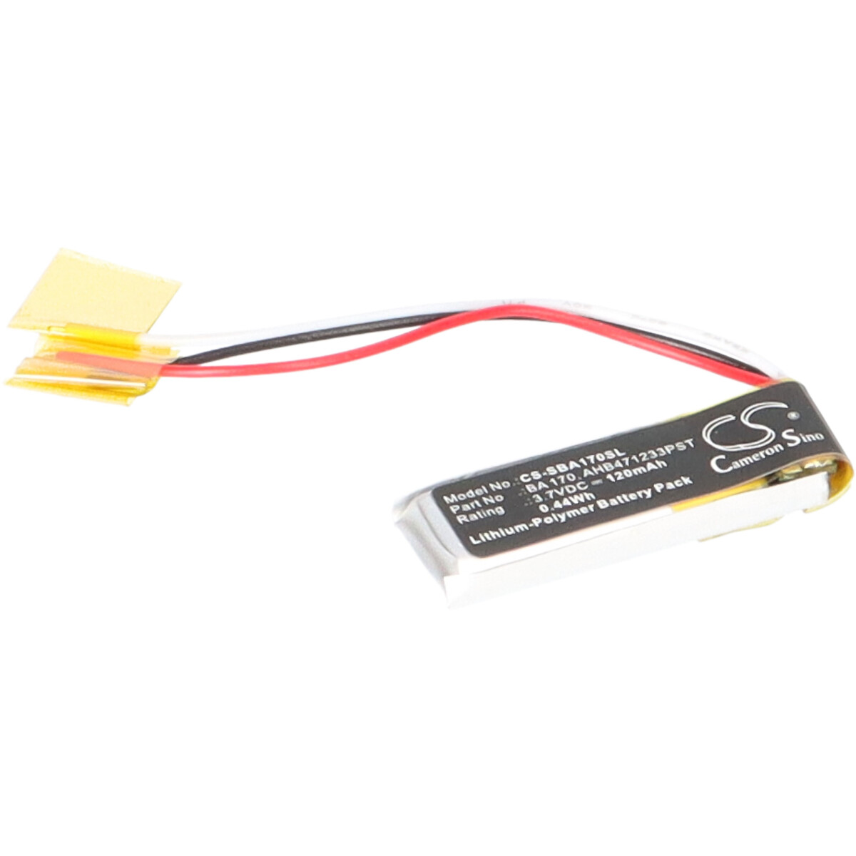 Headset-Akku 3,7V 350mAh Li-Polymer passend für Sennheiser BAP800/AHB571935PCT-03 – Art. 10783
