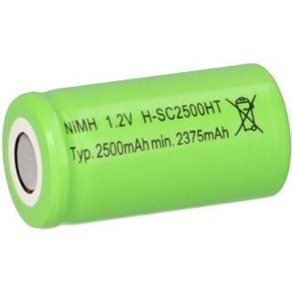 Mexcel Akku Sub-C 1,2V / 2500mAh NS2500SCHT Hochtemperatur