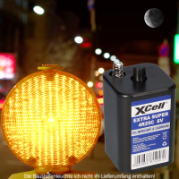 60x XCell 4R25C Blockbatterie 6V 9,5Ah – passend f&uum