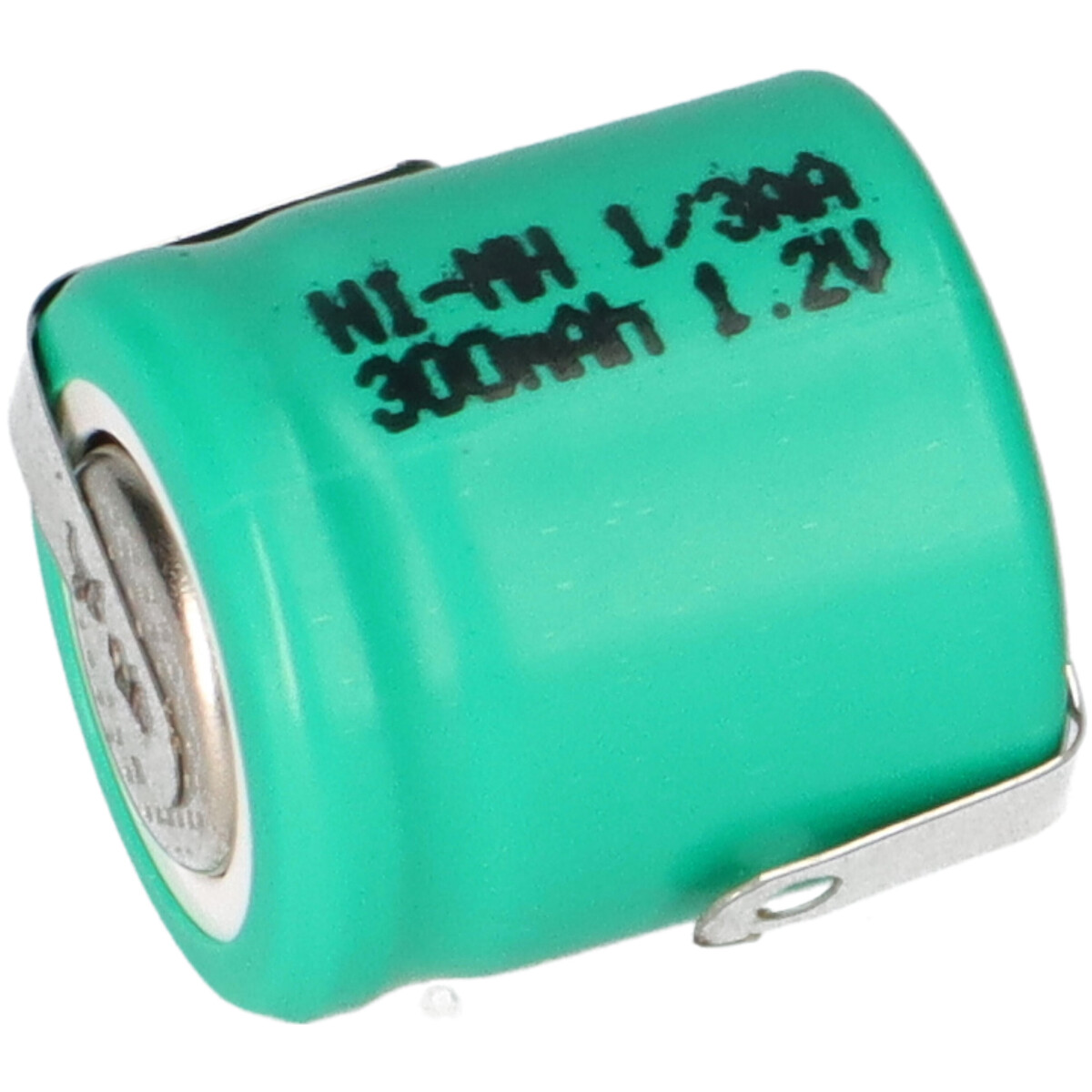 Akku-Zelle 1,2V 300mAh Ni-MH – 1/3 AA, Lötfahne, Z-Lötfahne