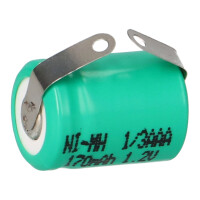 Akku Zelle 1,2V 170mAh 1/3 AAA mit U L&o gallery