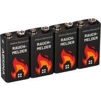 4x Absina 9V-Block Rauchmelder Batterie  gallery